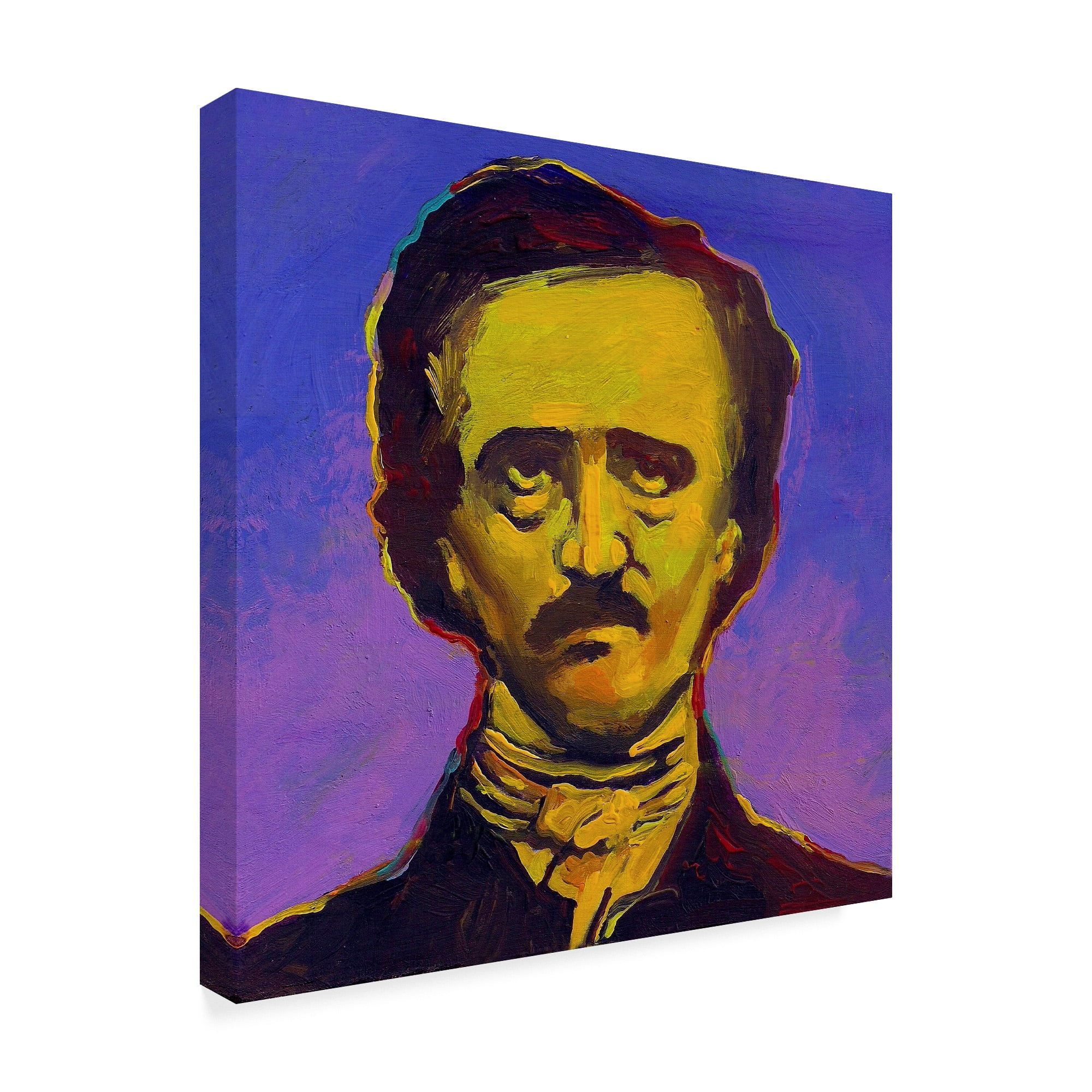 Trademark Fine Art 'Edgar Allan Poe' Canvas Art by Howie Green