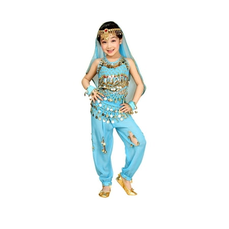 - So Sydney Kids, Toddler, Girls' Deluxe Belly Dancer Gypsy Halloween Costume or Recital Outfit