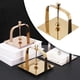 thumbnail image 4 of Servilletero de acero inoxidable con superficie lisa, soporte para pañuelos. oro cuadrado, 4 of 7
