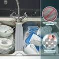 thumbnail image 6 of OTHWAY 9.5"x12" Non-Slip Double Sink Divider Protector Mat Heavy-Duty Dish Drying Rack with Strong Suction Cups, Easy to Clean & No Smell Kitchen Sink Tray for Glassware, Plates & Dishes (Light Gray), 6 of 7
