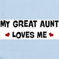 thumbnail image 2 of CafePress - Great Aunt Loves Me Infant Bodysuit - Baby Light Bodysuit, Size Newborn - 24 Months, 2 of 4