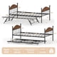 thumbnail image 2 of Brown tamaño individual daybed con trundle: sturdy metal frame, foldable design, estilizado para cabecero para sala de estar, dormitorio, y guest room, 2 of 7