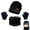 Black, variant on HESHENG Kids Boys Girls Winter Hat Scarf and Gloves Set Fleece Warm Knit Beanie Cap Gift for Winter Outdoor, Black