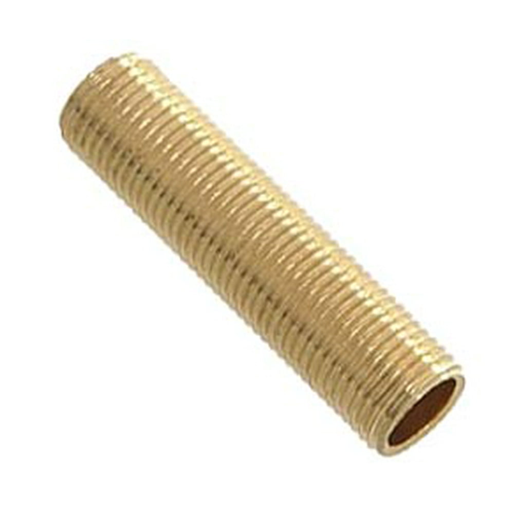 B&P Lamp® 1/8 Ip Solid Brass, All Thread Nipples/Pipe