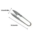 thumbnail image 2 of Holloyiver Sewing Scissors, Yarn Thread Cutter, 4 Inch Mini Small Snips Trimming Nipper Made of High-Carbon Steel Thread DIY Supplies for Stitch Embroidery, Knitting, Crafts (Black), 2 of 9