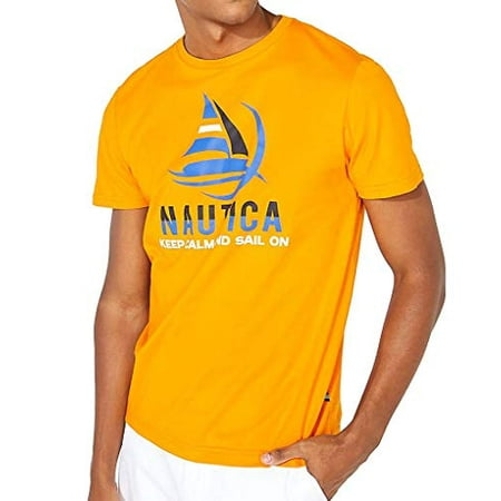 Nautica Big & Tall Big & Tall Graphic Tee Keep Calm Orange 4XLT