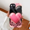 thumbnail image 2 of Heart - shaped Glossy iPhone Case for Valentine's Day Lovers, Elegant Romantic Decor Compatible with iPhone 11/12/13/14/15/16 (Pro Max/Plus), 2 of 9