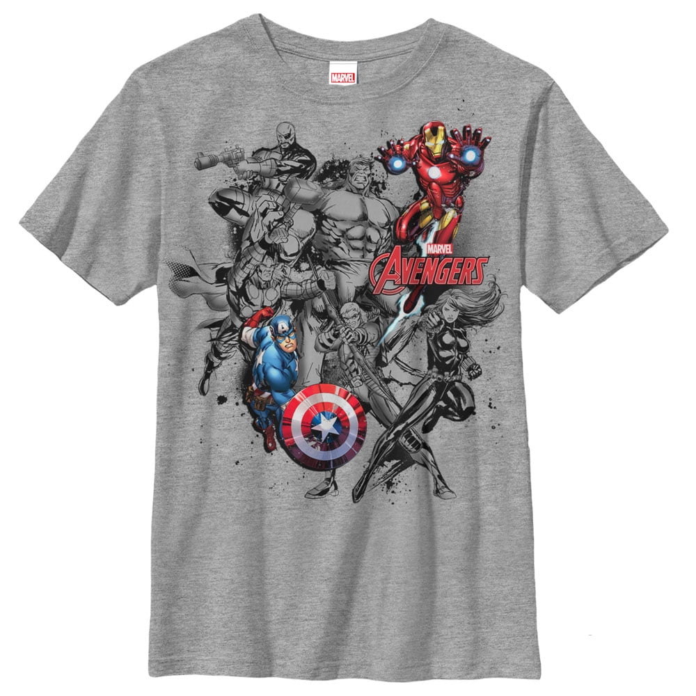 MARVEL-CAPITAN AMERICA Ragazzi Bambini T-Shirt-Avengers-Official Licensed 