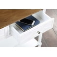 thumbnail image 4 of Convenience Concepts Country Oxford 2 Drawer Console Table with Shelves, Driftwood/White, 4 of 6