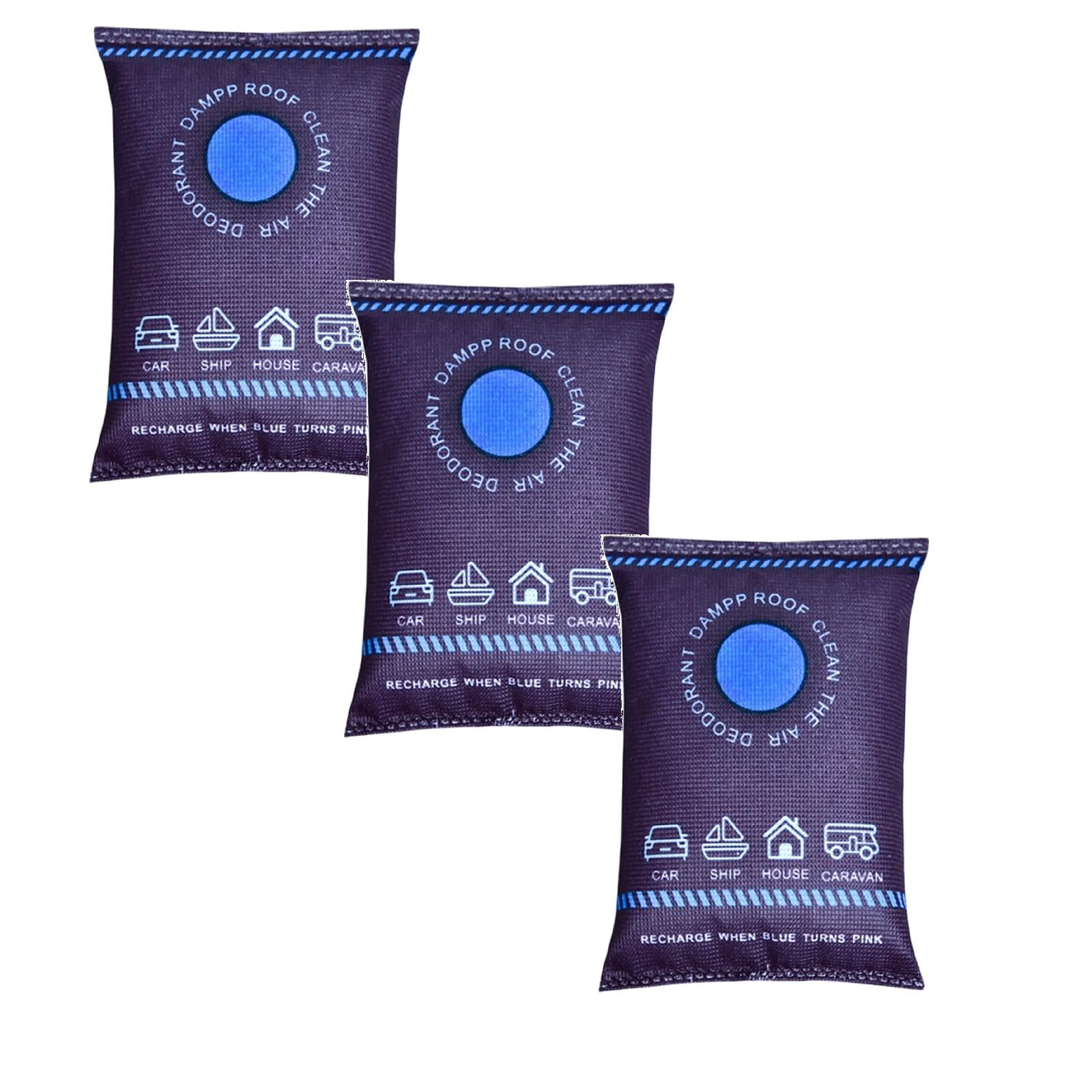 SLUOHZXI Silica Gel Car Dehumidifier, Microwave Fast Reactivated Desiccant Packets Large for Closet Basement Garage Storage Moisture Absorber Bag Reusa