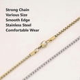 thumbnail image 5 of Christian Cross Necklace for Men, Silver Black Gold Stainless Steel Cross Pendant Necklace for Men Women, 5 of 5