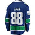 thumbnail image 3 of Men's Fanatics Nils Aman Blue Vancouver Canucks Home Premier Breakaway Player Jersey, 3 of 3