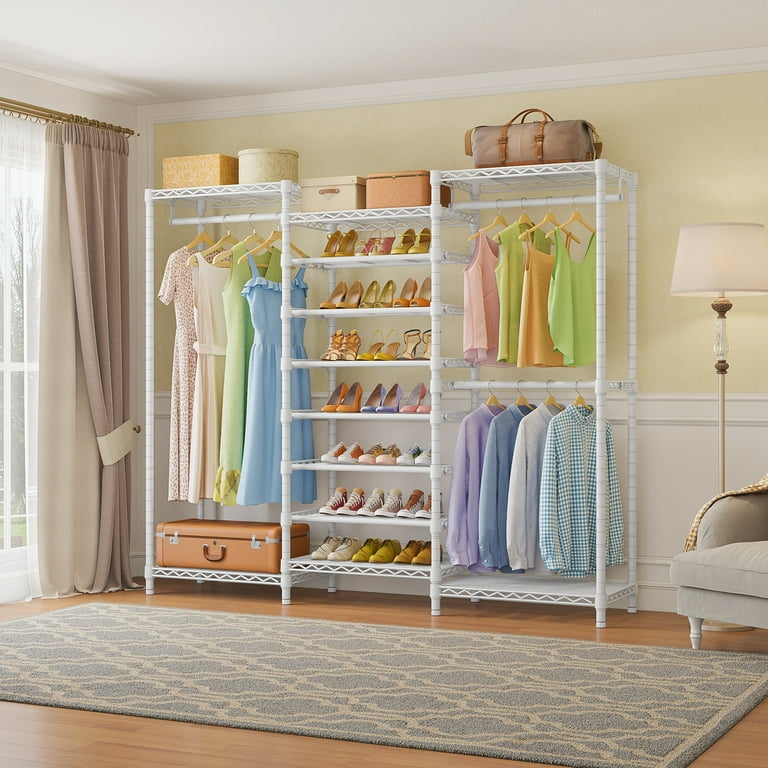 VIPEK S3 Heavy Duty Rack with 6 Tier Shoe Rack Closet Organizer White Walmart