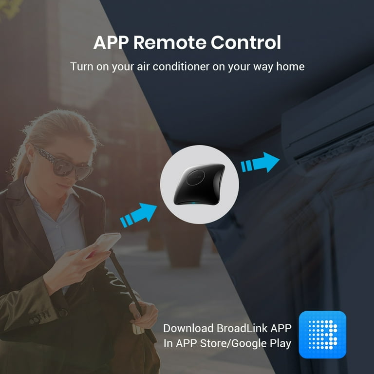 Abe lure Råd BroadLink IR/RF Smart Home Hub-WiFi IR/RF Blaster for Home Automation, TV, Curtain, Shades Remote, Smart AC Controller, Works with Alexa, Google Assistant, IFTTT (RM4 pro) - Walmart.com Abe lure Råd BroadLink IR/RF Smart Home Hub-WiFi IR/RF Blaster for Home Automation, TV, Curtain, Shades Remote, Smart AC Controller, Works with Alexa, Google Assistant, IFTTT (RM4 pro) - Walmart.com