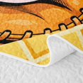thumbnail image 5 of meiyoeat Baseball Glove Dripping Twin Quilt Set for Girls, Rainbow Ice Cream Waffle Twin Coverlet Set, 2pcs, 1 Comforter and 1 Pillowcase, 5 of 7
