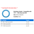 thumbnail image 2 of Distributor Gasket - Compatible with 1977 - 1986 Chevy K30 1978 1979 1980 1981 1982 1983 1984 1985, 2 of 2