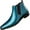 Blue, variant on Men's Patent Leather Low Chunky Heel Chelsea Boots Fashion High Gloss Slip-on Business Dress Oxford Boots for Wedding Prom Party Business Work