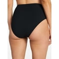 thumbnail image 5 of Time and Tru Women's and Women's Plus Size Ribbed High Waisted Bikini Bottoms, Sizes XS-3X, 5 of 5