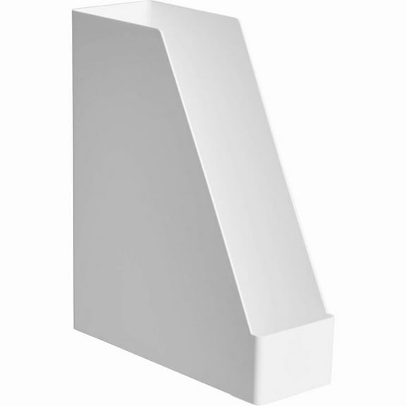 Plastic Organizer Magazine Rack White