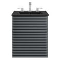 thumbnail image 2 of Modway Render 17.5" MDF Wood Wall-Mount Bathroom Vanity in Gray/Black, 2 of 4