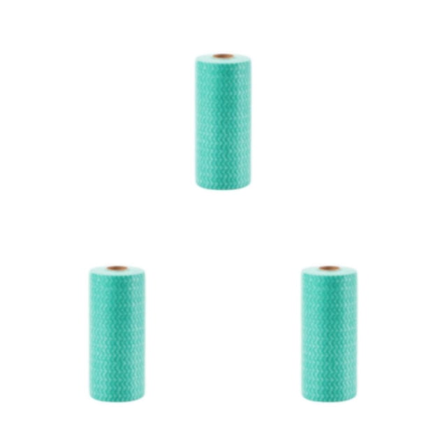 Toystoory Platos de tela para lavar platos de un solo para el hogar, toalla de limpieza para ollas, utensilios de cocina de tela no tejida, verde Type1 NO1