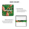 thumbnail image 5 of Kdxio Flamingo Print Tissue Box Cover,Square Decorative PU Leather Facial Paper Case Organizer Holder Dispenser for Bathroom,Night Stands,Desk,Car 5.2''X5.2''X5.2'', 5 of 8