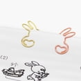 thumbnail image 4 of Miangastore 20Pcs Paper Clip Bunny Paper Clamp Rabbit Paperclip Marking Clip for School Supplies, 4 of 9