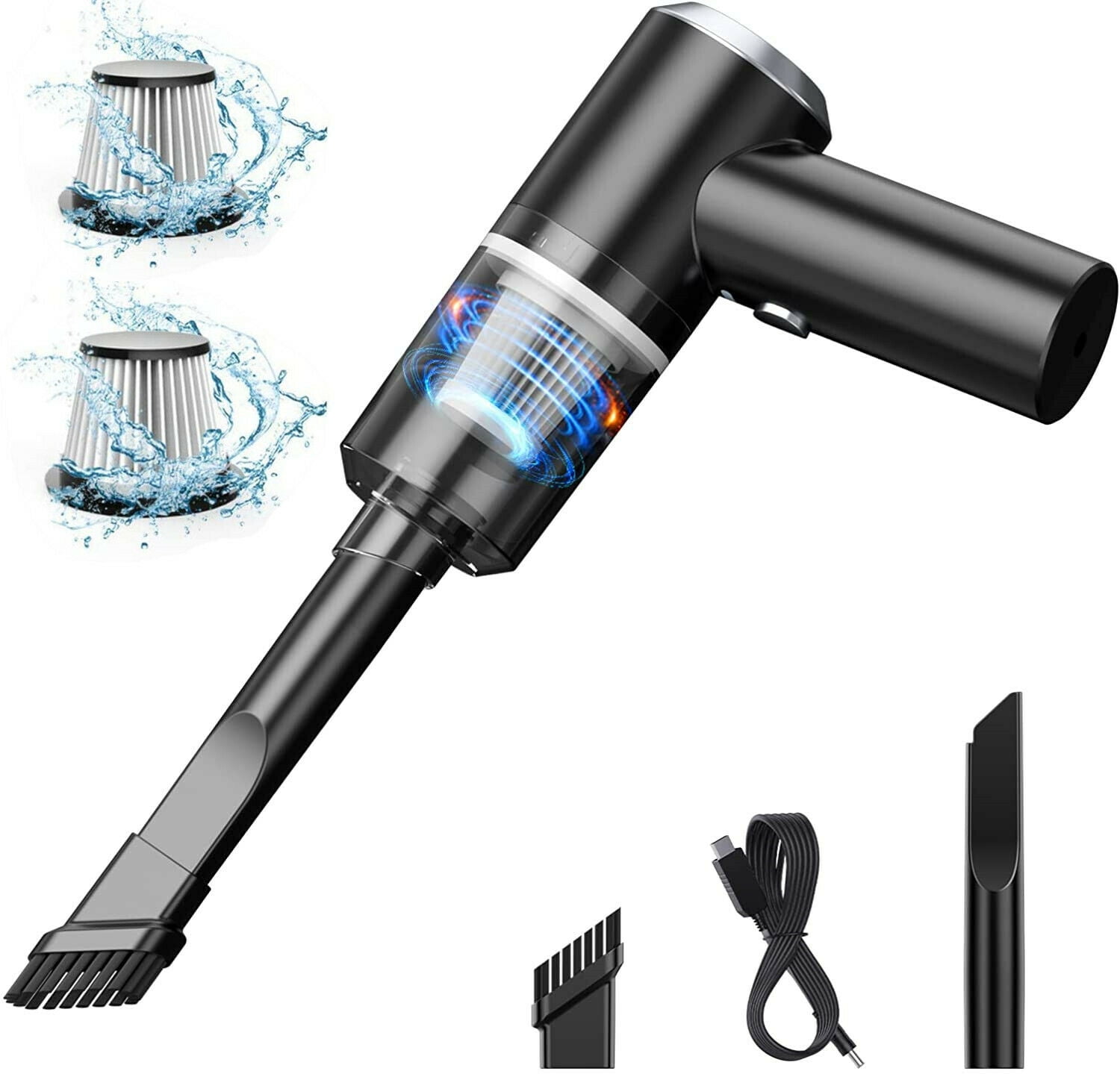 Hexville Handheld Vacuum Cleaner Cordless, Car Vacuum Cleaner for Home Office Auto Pet 2200mAh