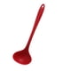 thumbnail image 5 of Cucharón para servir de silicona de 11,2 pulgadas con agarre cómodo y resistente al calor, utensilios de cocina para la cena en casa, color rojo, 5 of 10