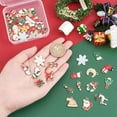 40Pcs 20 Style Light Gold Alloy Enamel Pendants for Christmas Mixed ...