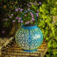 thumbnail image 2 of Large Hanging Solar Lantern for the Garden, Outdoor Lights, Metal, Waterproof, LED Table Lamp, Decorative, 2 of 5