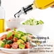 thumbnail image 5 of Juego de 2 botellas dispensadoras de aceite de oliva, juego de aceite y vinagre, botella de aceite de cocina, botella de aceite de vidrio alto cuadrado, 5 of 6
