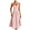Pink, variant on Daznico Women's Corset Midi Dress - Bustier with Adjustable Straps, Flowy Pleated Hem, Bodycon Silhouette, Evening,for Size S