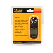 Smart digita l LCD Anemometer Air Wind Speed Gauge Test Temperature Thermometer