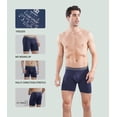 thumbnail image 4 of Calzoncillos tipo bóxer DAVID ARCHY para hombre, absorben la humedad y refrescan, 4 of 5