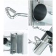 thumbnail image 3 of Practical Parasol Holder - Parasol Clamp - Balcony Parasol Clamp - Metal - Holder for Parasol - Railing - Umbrella Pole Clamp - Railing Mounting - Parasol Holder - Silver - Must-have for your parasol!, 3 of 6
