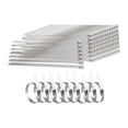 thumbnail image 3 of 100 Pcs Attaches de Câble en Acier Inoxydable Autobloquantes Résistantes à l'Usure Légères Durables Réutilisables pour Intérieur Chasse Jardin Pièces d'Ordinateur 4.6mmx150mm, 3 of 10