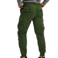 thumbnail image 4 of Buigttklop Men'S Pants,Men'S Casual Pure Color Outdoors Pocket Casual Pants Sweatpants, 4 of 5