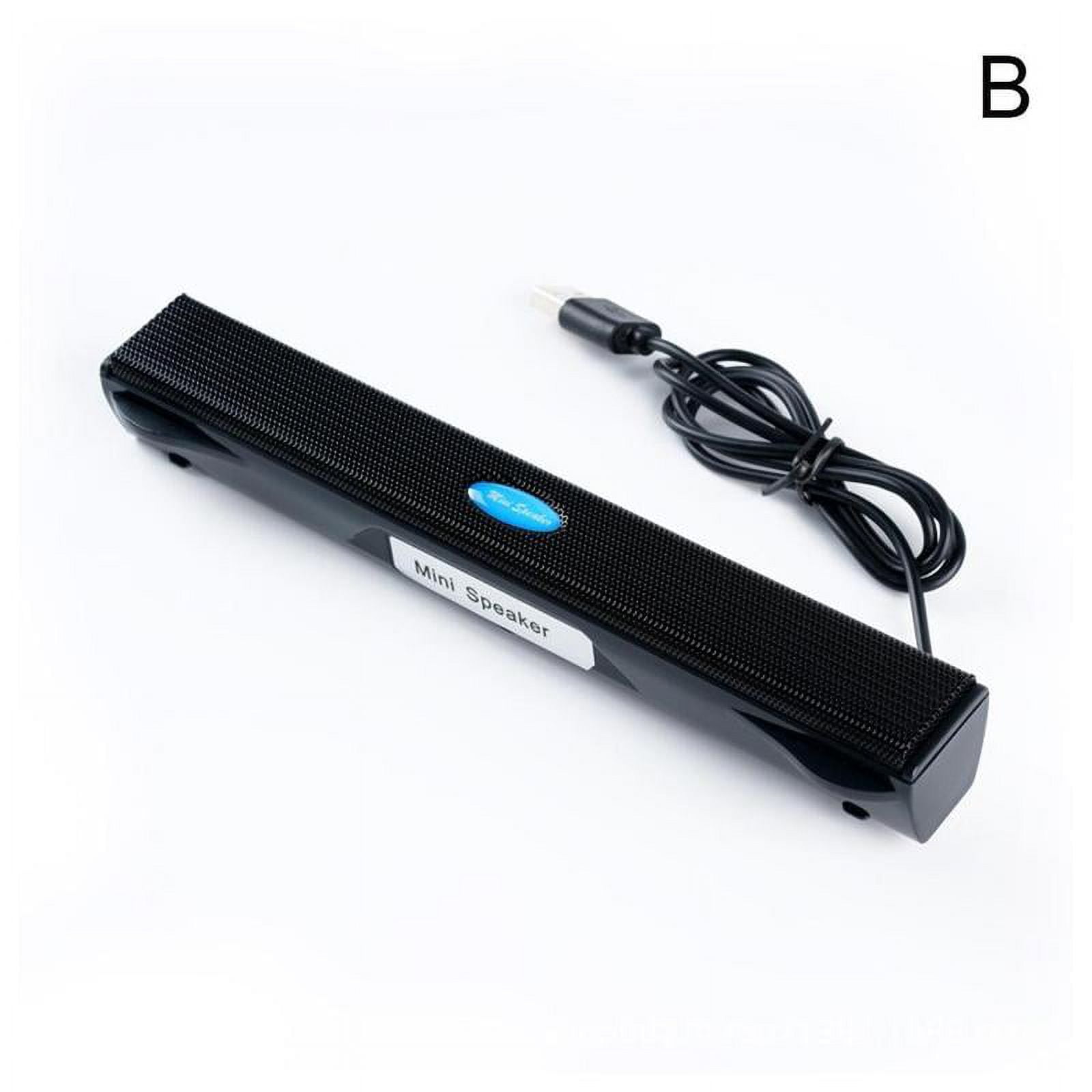 USB Laptop Portable Stereo Speaker Audio Soundbar Bass Laptop T5X