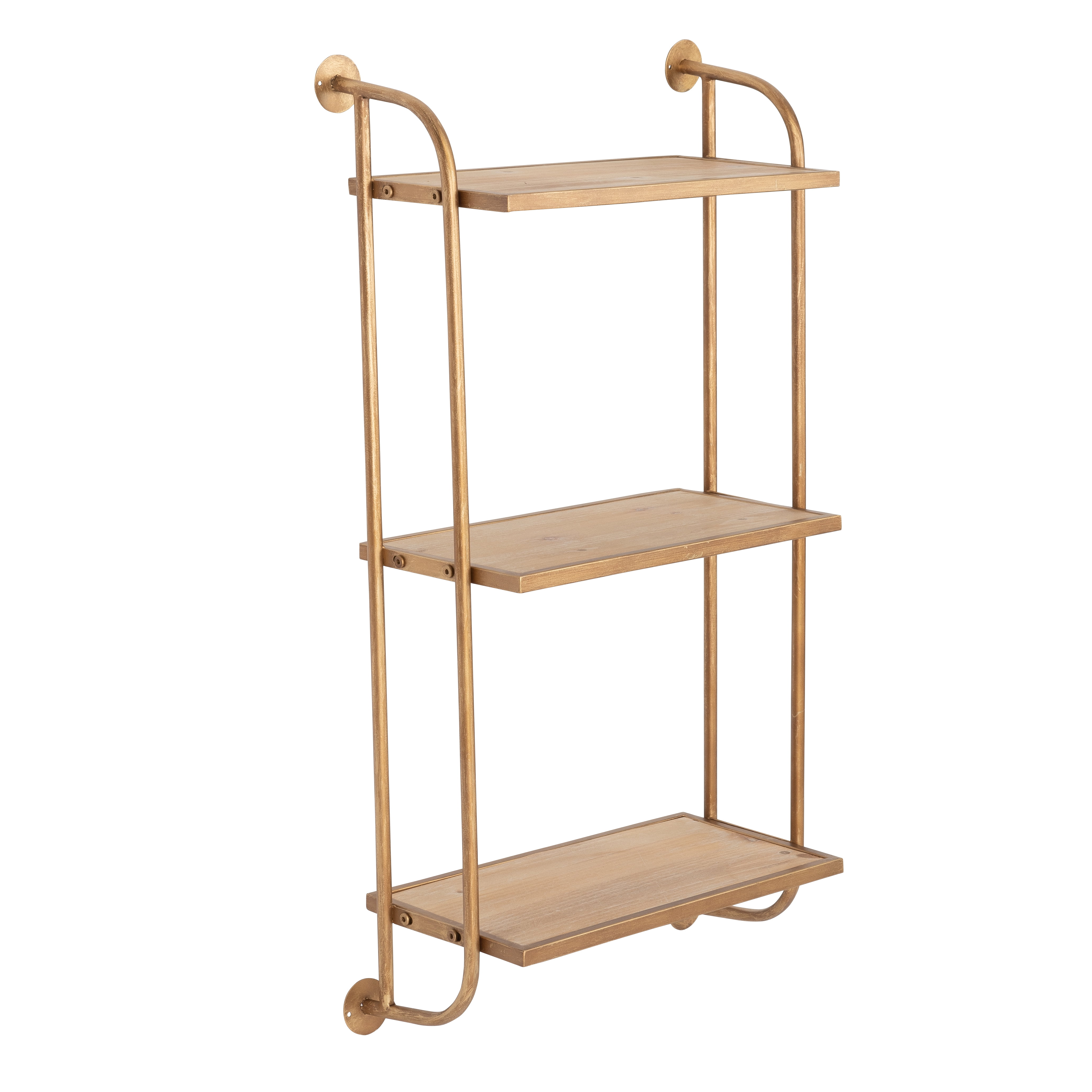 Aspire Home Accents 8 in x 18 in 3-Tier Distressed Floating Shelf