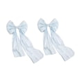 thumbnail image 4 of HOMYL 2 Pieces Satin Ribbons Bows Making Ribbons Elegant Supplies Wide Crafts Projects Blue, 4 of 8