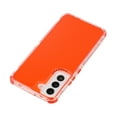 thumbnail image 6 of SaniMore for Samsung Galaxy S22 6.1" 2022 Csae, Crystal Solid Color Rugged Backplane for Women Girls Shockproof TPU Bumper Drop-proof Slim Lightweight Case for Galaxy S22 6.1 inch 2022, Orange, 6 of 7