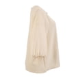 thumbnail image 4 of Blusa George para Mujer, Manga 3/4 Blanco Talla CH, 4 of 4