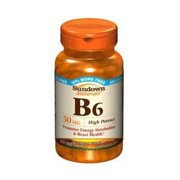 Sundown Vitamin B-6 50 Mg Tablets For Healthy Cardiovascular Function - 100 + 50 Ea