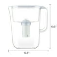 thumbnail image 6 of Great Value Water Filter Pitcher, BPA-Free, Certified to NSF/ANSI 42&53,7Cup Capacity, Digital Timer Indicator,HS528N White, 6 of 11