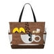 thumbnail image 1 of Fotbe Coffee Cafe Cup Bolsa de Viaje para Playa - Resistente al Agua, Bolsa Tote de Gran Capacidad y Ligera con 7 Bolsillos para Mujeres y Hombres, 1 of 7