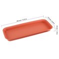 thumbnail image 2 of ZEONHAK 12 Pack 15.6 x 6.7 x 1.2 Inch Plastic Rectangular Plant Pot Saucer Tray, Brick Red Rectangular Flowerpot Drip Saucers Trays for Indoor, Outdoor, 2 of 6