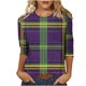 thumbnail image 3 of TaTaai Carnival Women's Casual Print Round Neck 3/4 Sleeve T-Shirt Loose Top Gift, 3 of 5