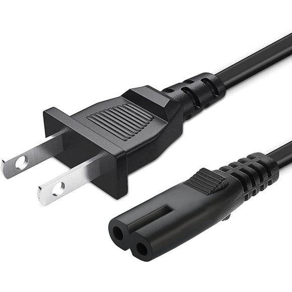 2 Prong TV Power Cable Cord for TCL Roku Smart LED LCD HD TV 24" 32" 40" 42" 43" 48" 50" 55" 60" 65" 75" 85"Inch TV-