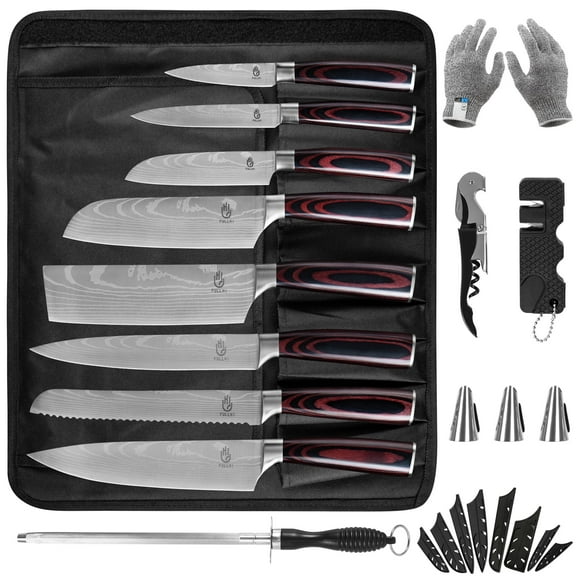 14pcs Japanese Chef Knife Set, Premium Japanese Stainless Steel Kitchen Knife Set Gift For Men and Women